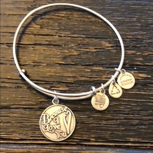 Alex and Ani silver bracelet